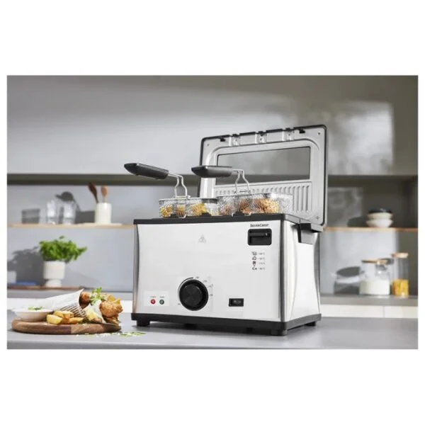 Friteuse inox 4L – 2000 W SilverCrset DF3700