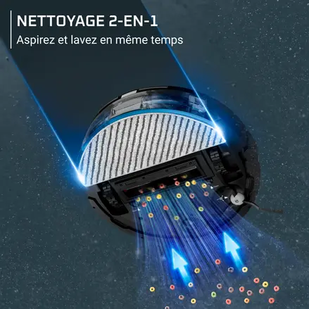 Aspirateur robot laveur, 6 000 Pa, Détection laser à 360° Rowenta RR87C5WH - الصورة 6