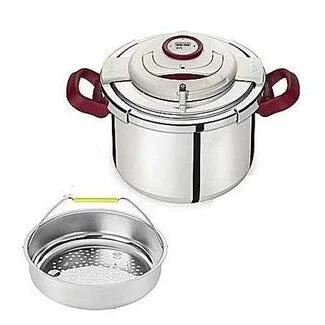 Autocuiseur Cocotte Minute Clipso+ Précision 06L Seb Gris/Rouge