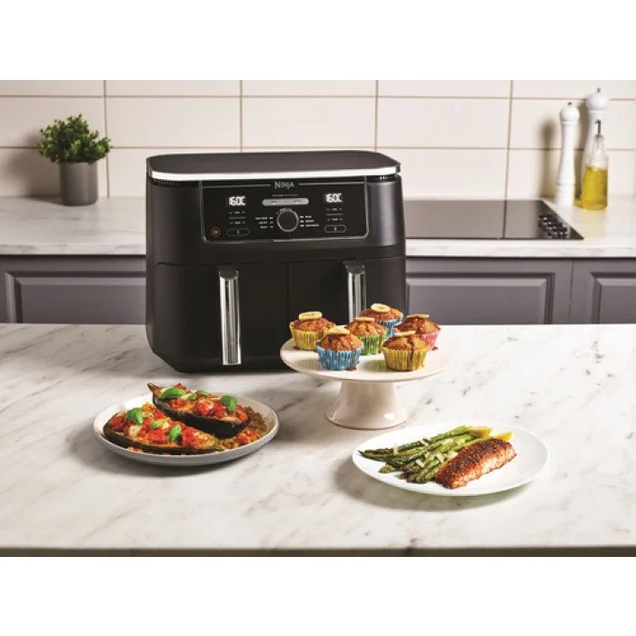 Friteuse Sans Huile Double Tiroir 9.5L Avec 6 Modes De Cuisson Ninja Original AF400EU - الصورة 6
