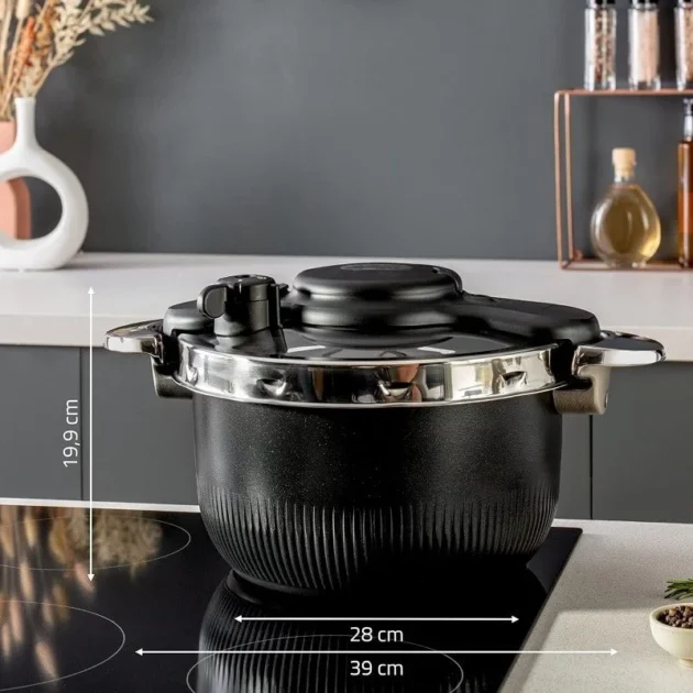 Cocotte minute Cipso Tempo 6L inox noir Seb P4810700